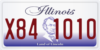 IL license plate X841010