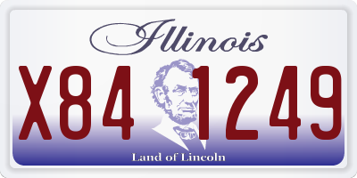 IL license plate X841249