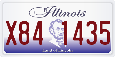 IL license plate X841435