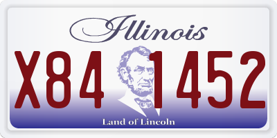 IL license plate X841452