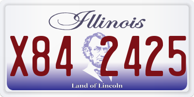 IL license plate X842425
