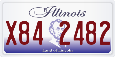IL license plate X842482