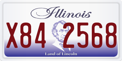 IL license plate X842568