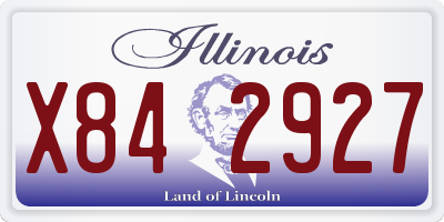 IL license plate X842927