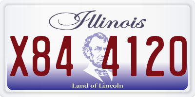 IL license plate X844120
