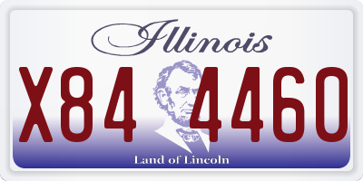 IL license plate X844460