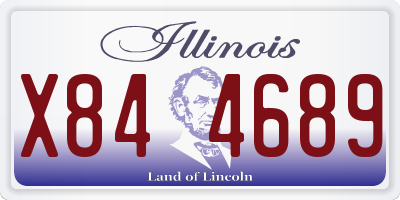 IL license plate X844689