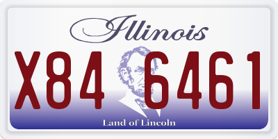 IL license plate X846461