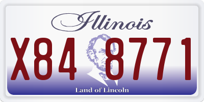 IL license plate X848771
