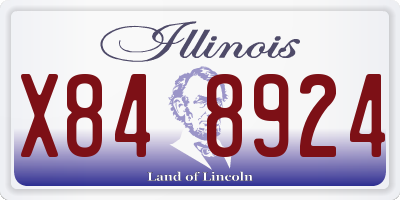 IL license plate X848924