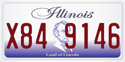 IL license plate X849146