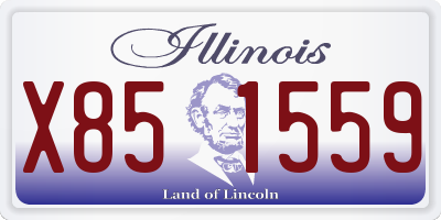 IL license plate X851559