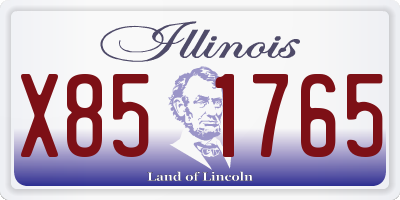 IL license plate X851765