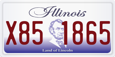 IL license plate X851865