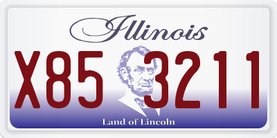 IL license plate X853211