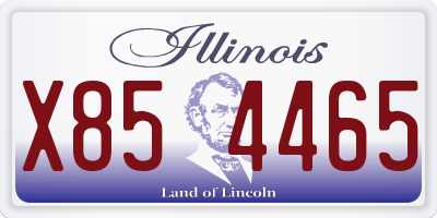 IL license plate X854465