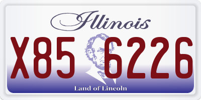 IL license plate X856226