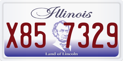 IL license plate X857329
