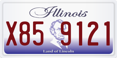 IL license plate X859121