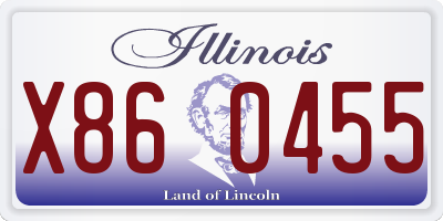 IL license plate X860455