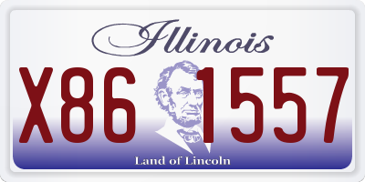 IL license plate X861557