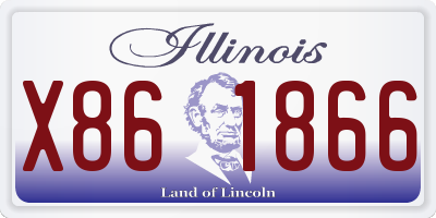 IL license plate X861866