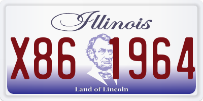 IL license plate X861964