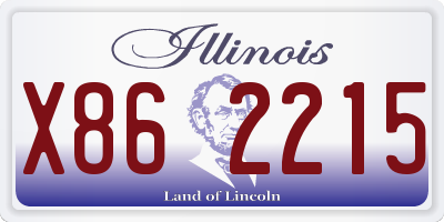 IL license plate X862215