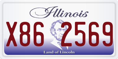 IL license plate X862569