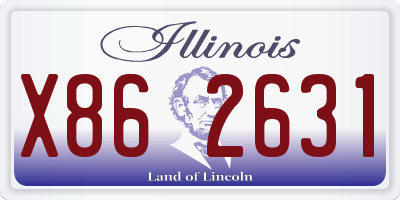 IL license plate X862631