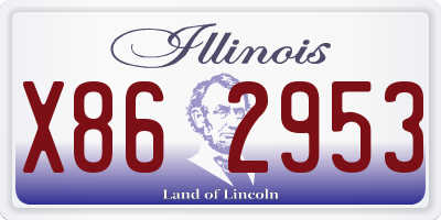 IL license plate X862953