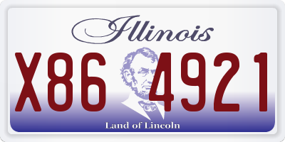 IL license plate X864921