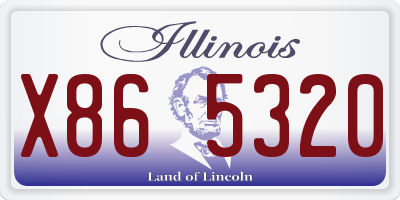 IL license plate X865320