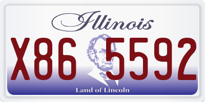 IL license plate X865592