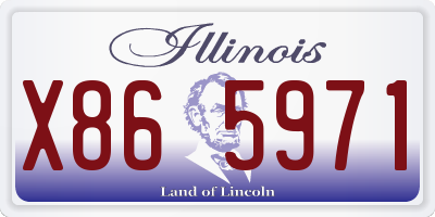 IL license plate X865971