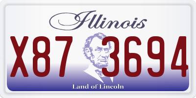 IL license plate X873694