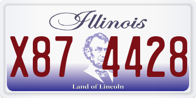 IL license plate X874428