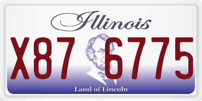 IL license plate X876775