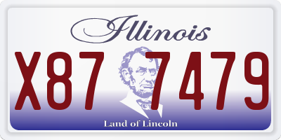 IL license plate X877479