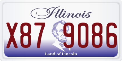 IL license plate X879086