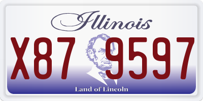 IL license plate X879597