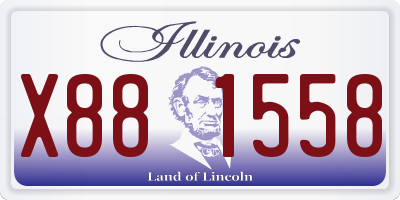 IL license plate X881558