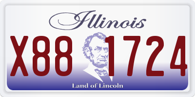 IL license plate X881724