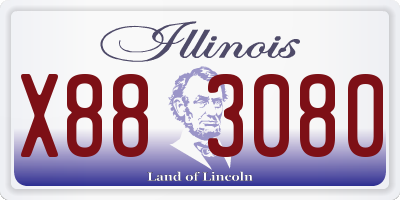 IL license plate X883080