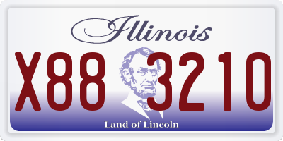 IL license plate X883210