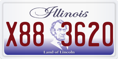 IL license plate X883620