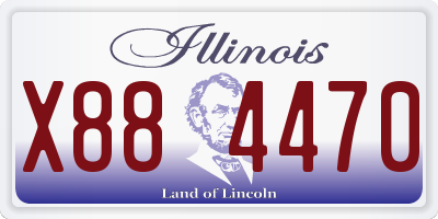 IL license plate X884470