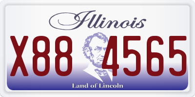 IL license plate X884565
