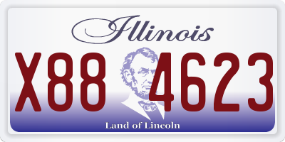 IL license plate X884623