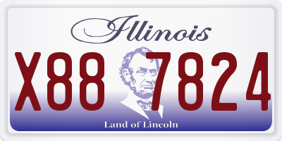 IL license plate X887824